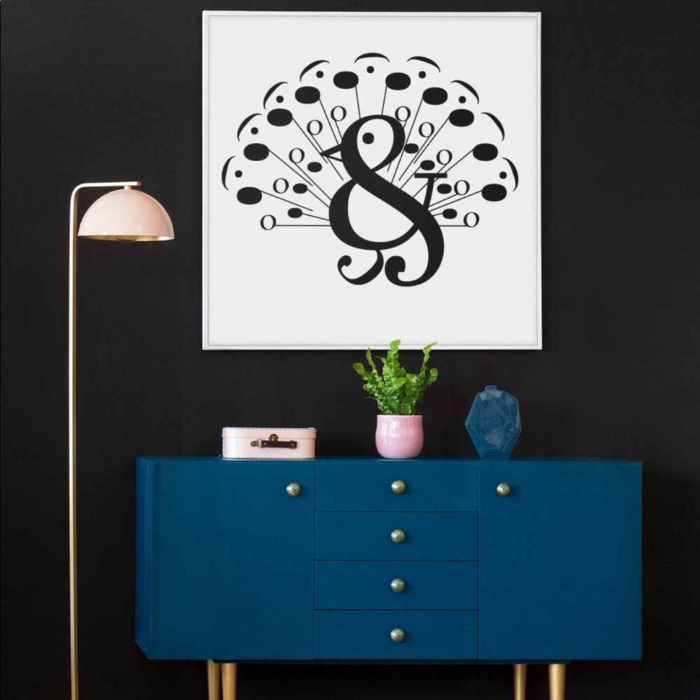 Peacock 🦚 Typography Print Photo